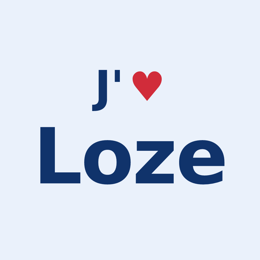 Sticker personnalisé Loze — design J'aime Loze