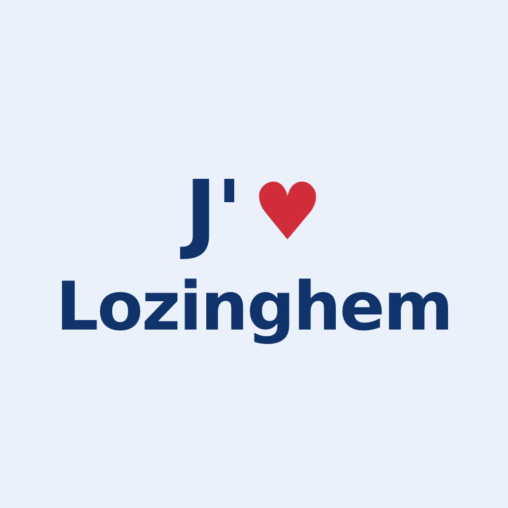 Sticker personnalisé Lozinghem — design J'aime Lozinghem