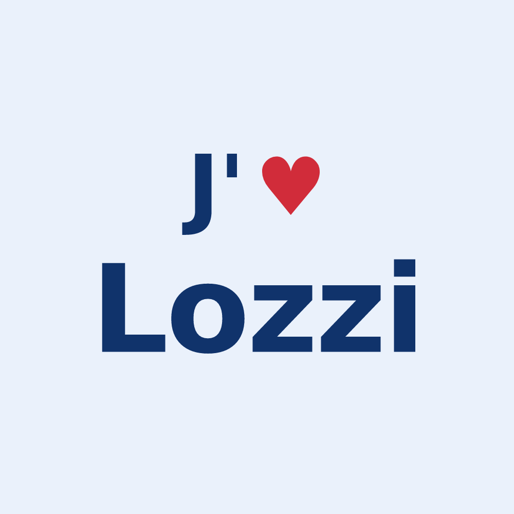 Sticker personnalisé Lozzi — design J'aime Lozzi