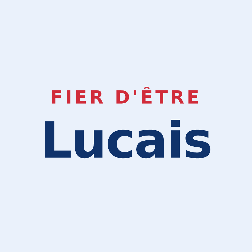 Sticker « Fier d'être Lucais » — design pour Luc