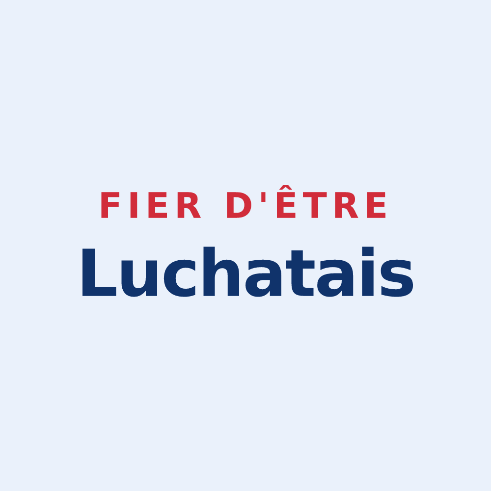 Sticker « Fier d'être Luchatais » — design pour Luchat