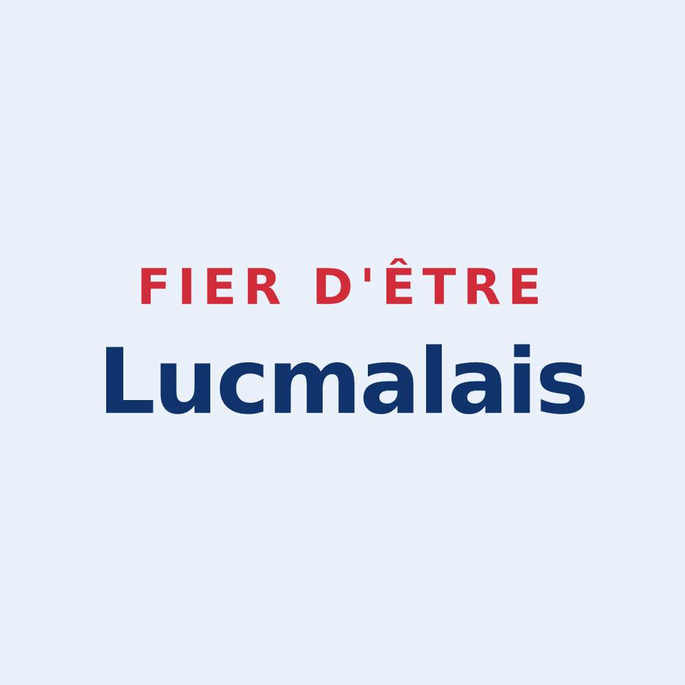 Sticker « Fier d'être Lucmalais » — design pour Lucmau