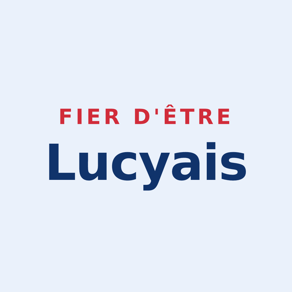 Sticker « Fier d'être Lucyais » — design pour Lucy