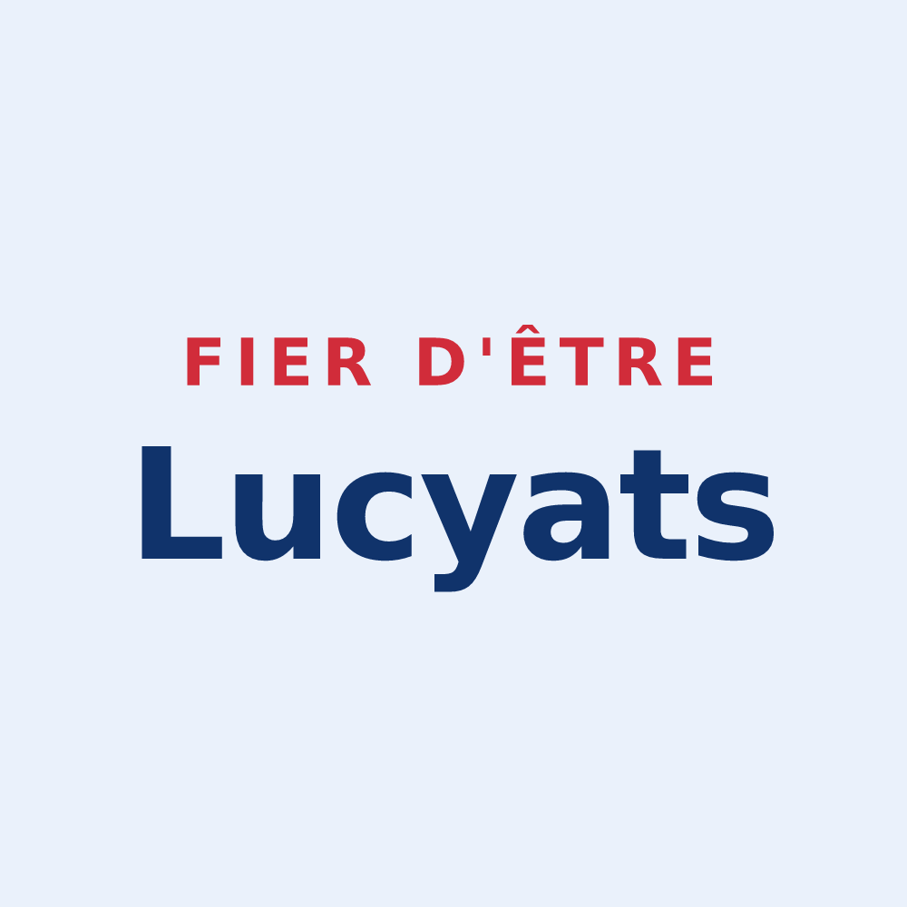 Sticker « Fier d'être Lucyats » — design pour Lucy-sur-Cure