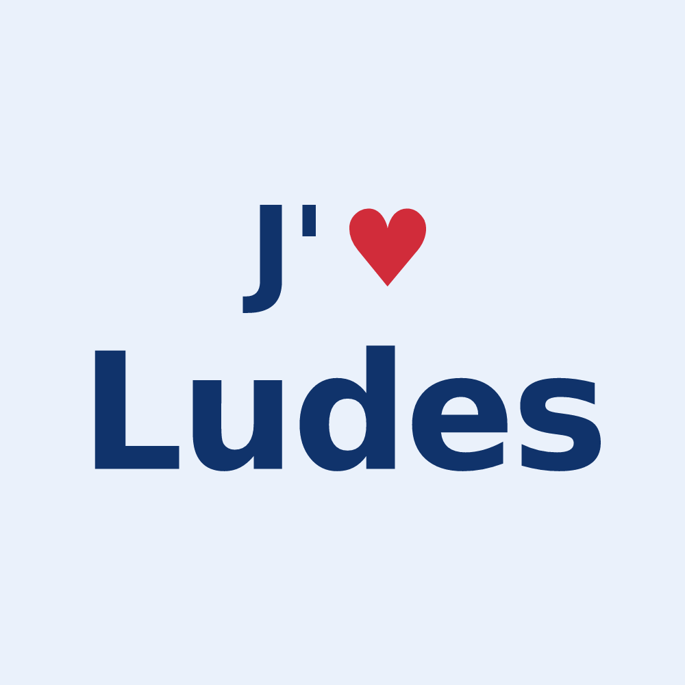 Sticker personnalisé Ludes — design J'aime Ludes