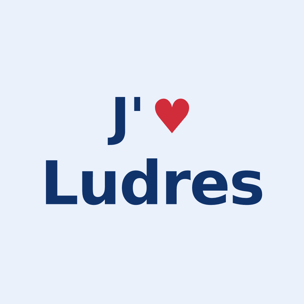 Sticker personnalisé Ludres — design J'aime Ludres