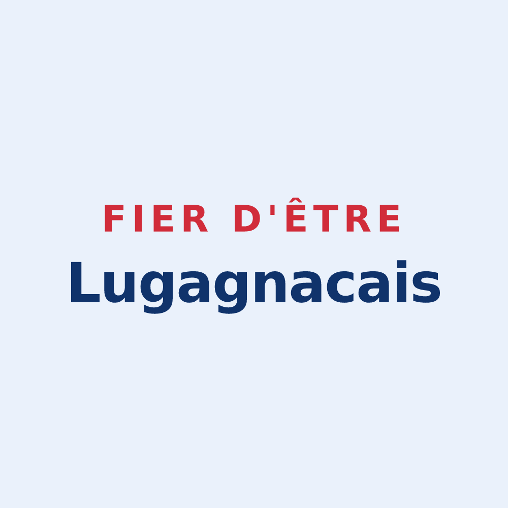 Sticker « Fier d'être Lugagnacais » — design pour Lugagnan