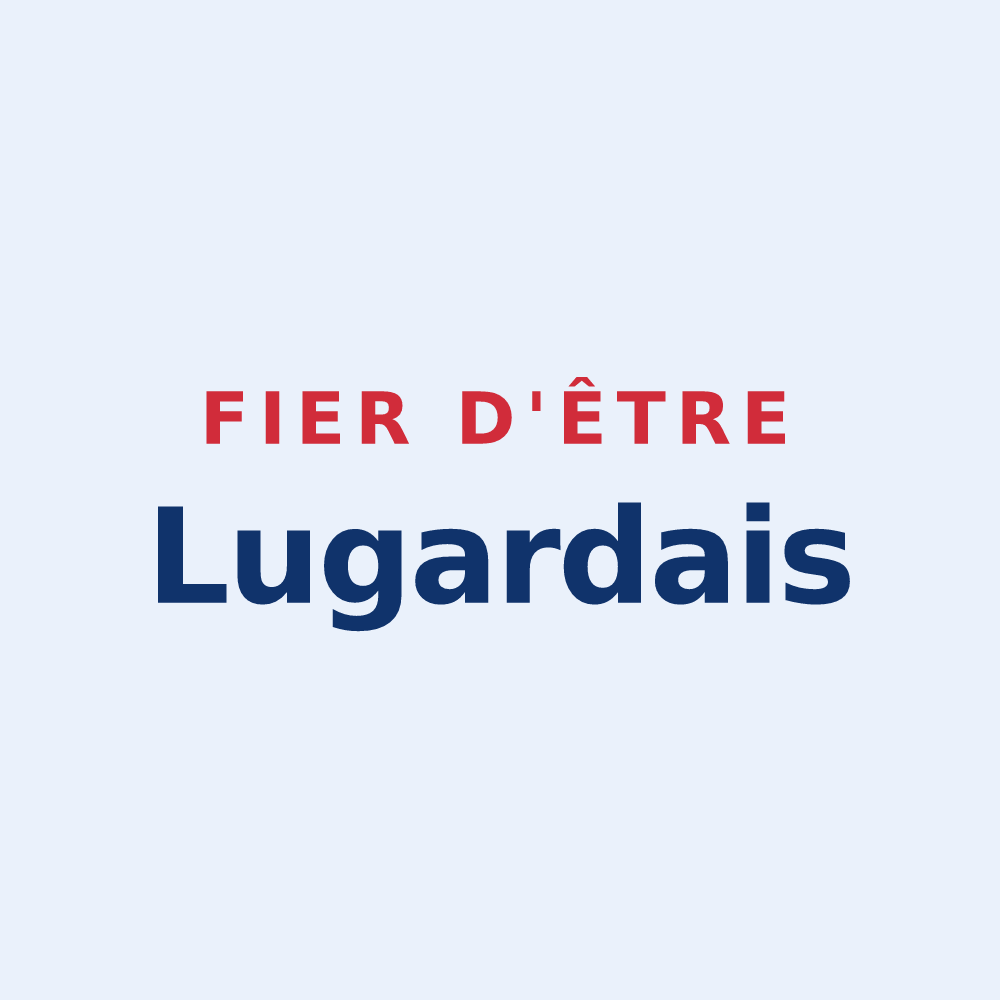 Sticker « Fier d'être Lugardais » — design pour Lugarde