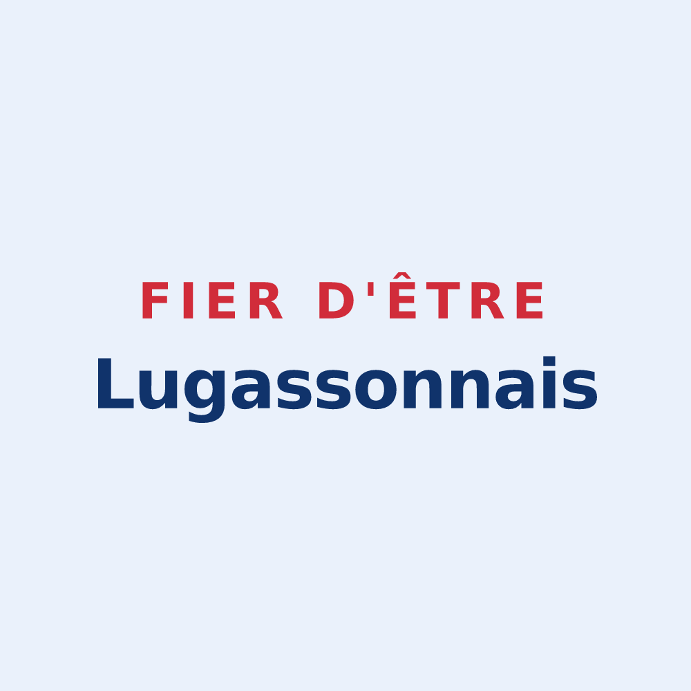 Sticker « Fier d'être Lugassonnais » — design pour Lugasson