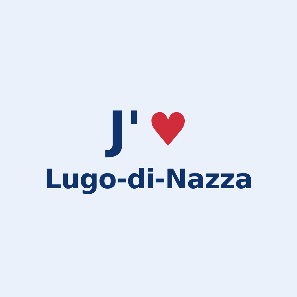 Sticker personnalisé Lugo-di-Nazza — design J'aime Lugo-di-Nazza