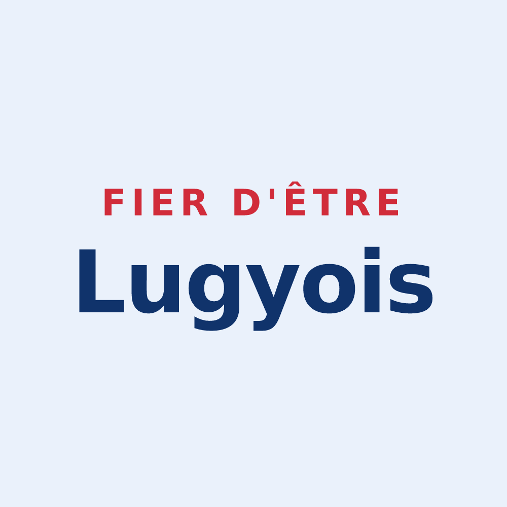 Sticker « Fier d'être Lugyois » — design pour Lugy