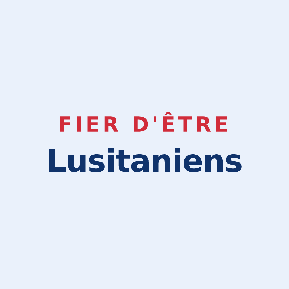 Sticker « Fier d'être Lusitaniens » — design pour Luisetaines