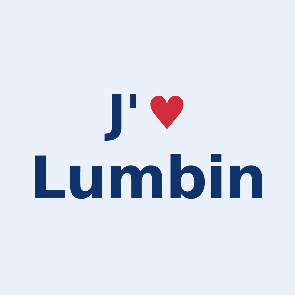 Sticker personnalisé Lumbin — design J'aime Lumbin