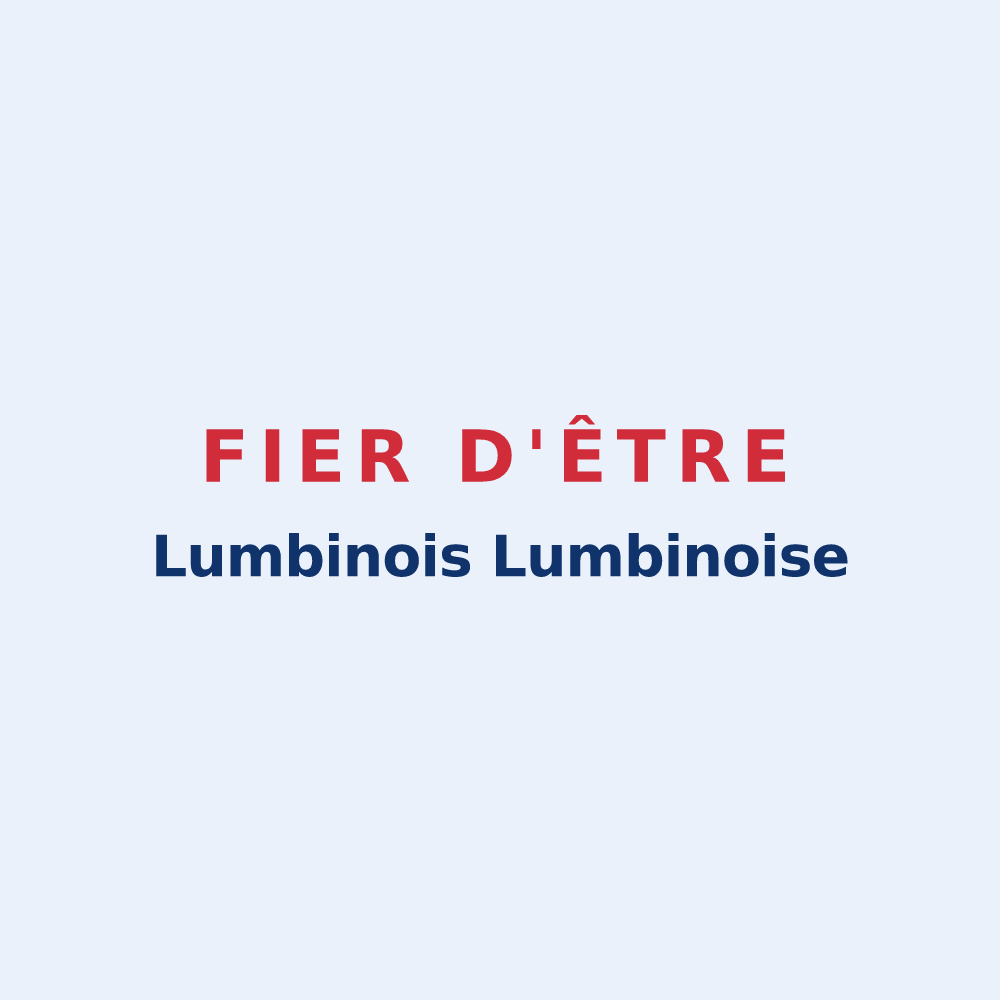 Sticker « Fier d'être Lumbinois 
Lumbinoise » — design pour Lumbin