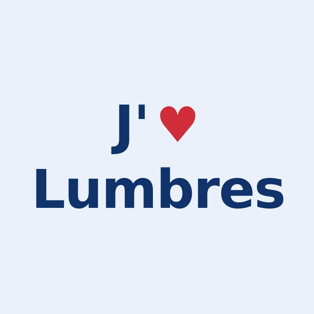 Sticker personnalisé Lumbres — design J'aime Lumbres