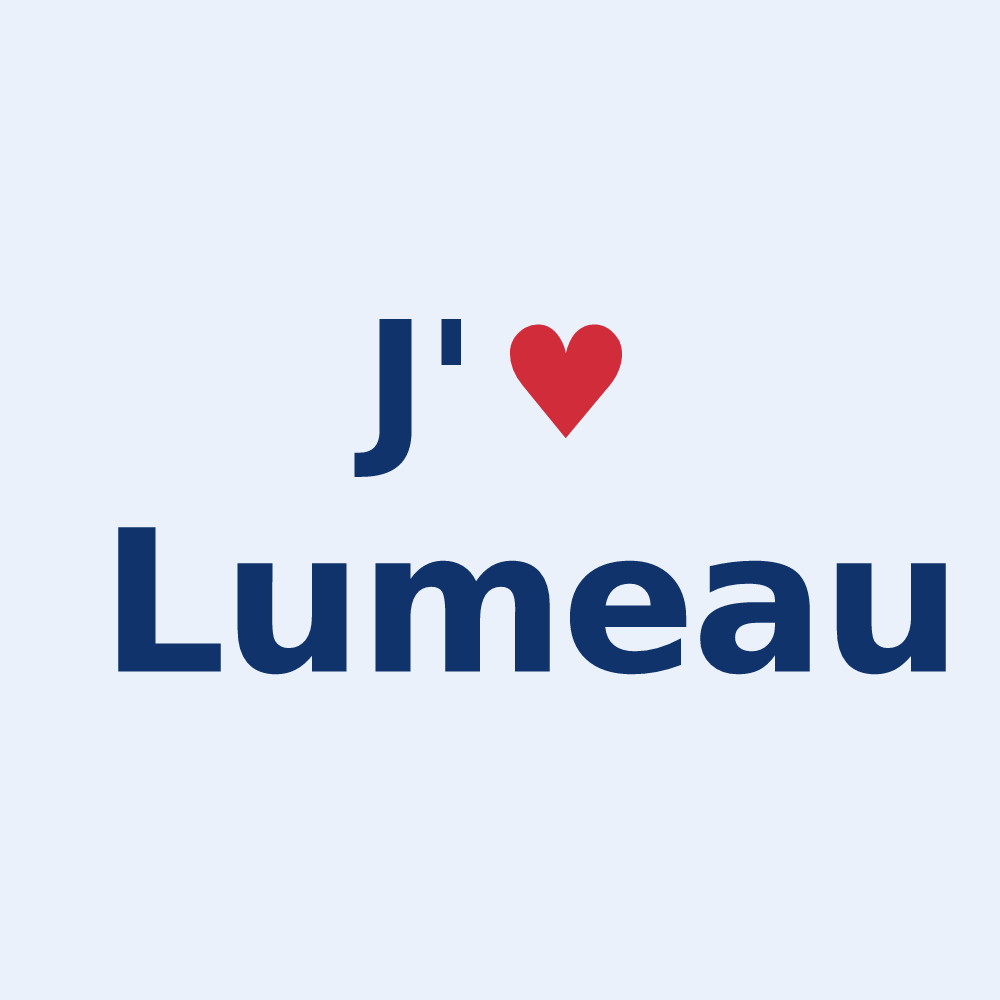Sticker personnalisé Lumeau — design J'aime Lumeau