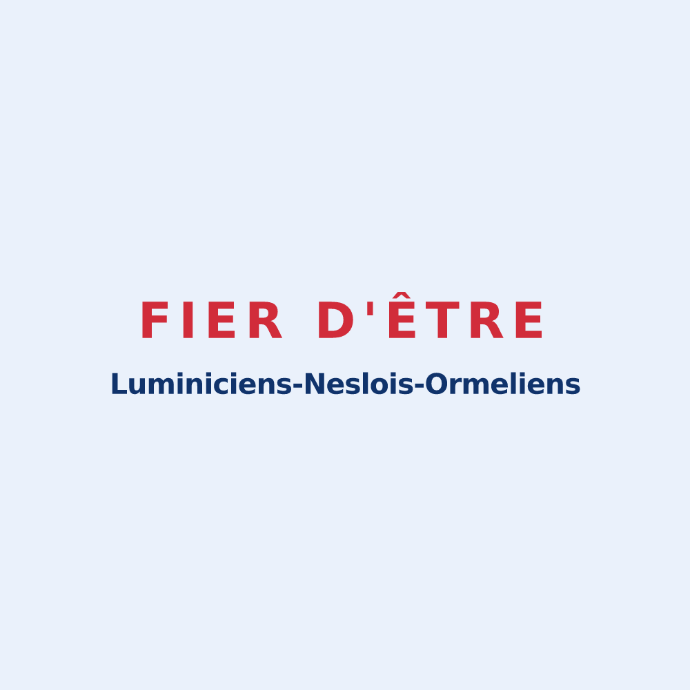 Sticker « Fier d'être Luminiciens-Neslois-Ormeliens » — design pour Lumigny-Nesles-Ormeaux