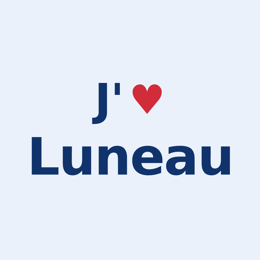 Sticker personnalisé Luneau — design J'aime Luneau