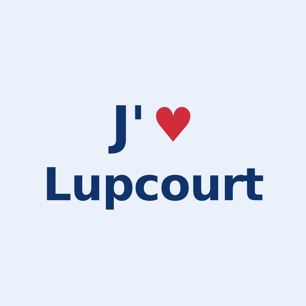 Sticker personnalisé Lupcourt — design J'aime Lupcourt
