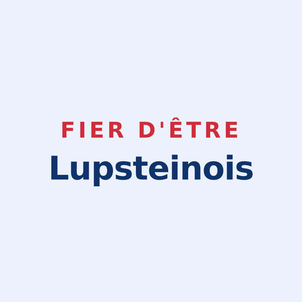 Sticker « Fier d'être Lupsteinois » — design pour Lupstein