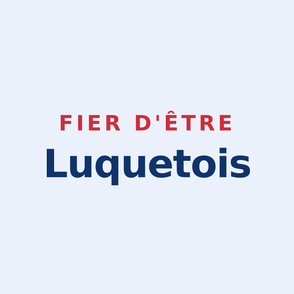 Sticker « Fier d'être Luquetois » — design pour Luquet