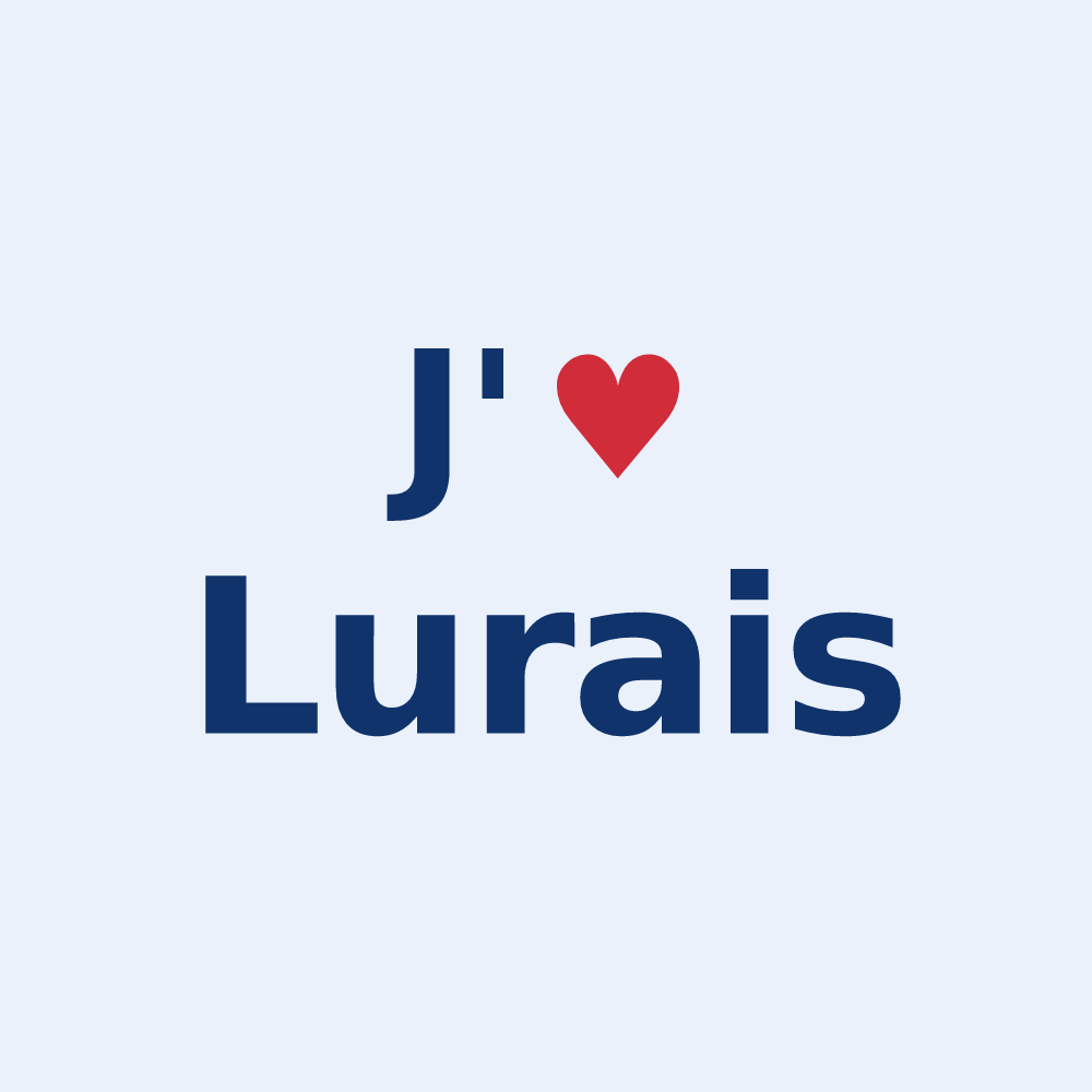 Sticker personnalisé Lurais — design J'aime Lurais