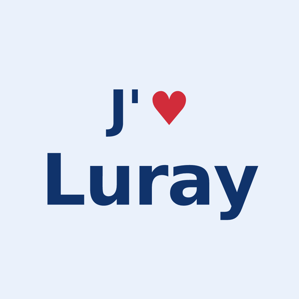 Sticker personnalisé Luray — design J'aime Luray
