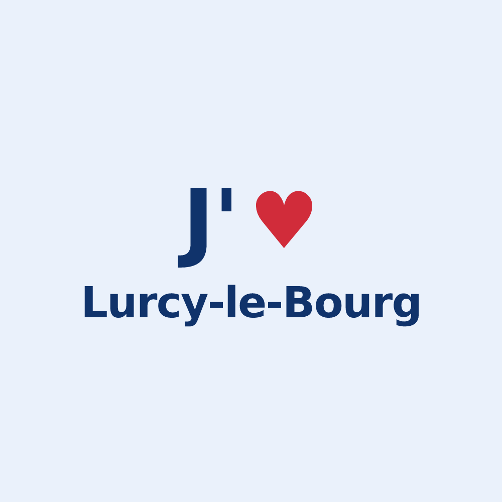 Sticker personnalisé Lurcy-le-Bourg — design J'aime Lurcy-le-Bourg
