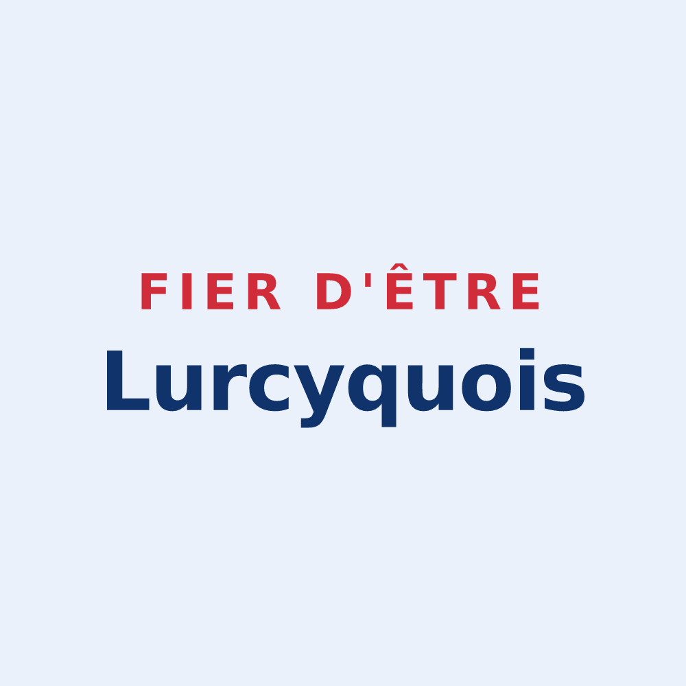 Sticker « Fier d'être Lurcyquois » — design pour Lurcy-Lévis