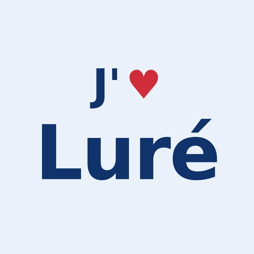 Sticker personnalisé Luré — design J'aime Luré