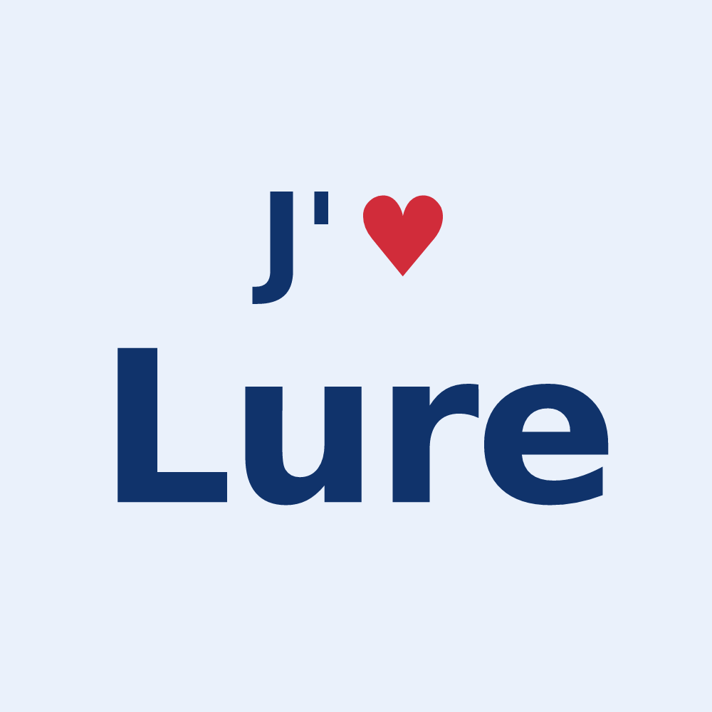 Sticker personnalisé Lure — design J'aime Lure