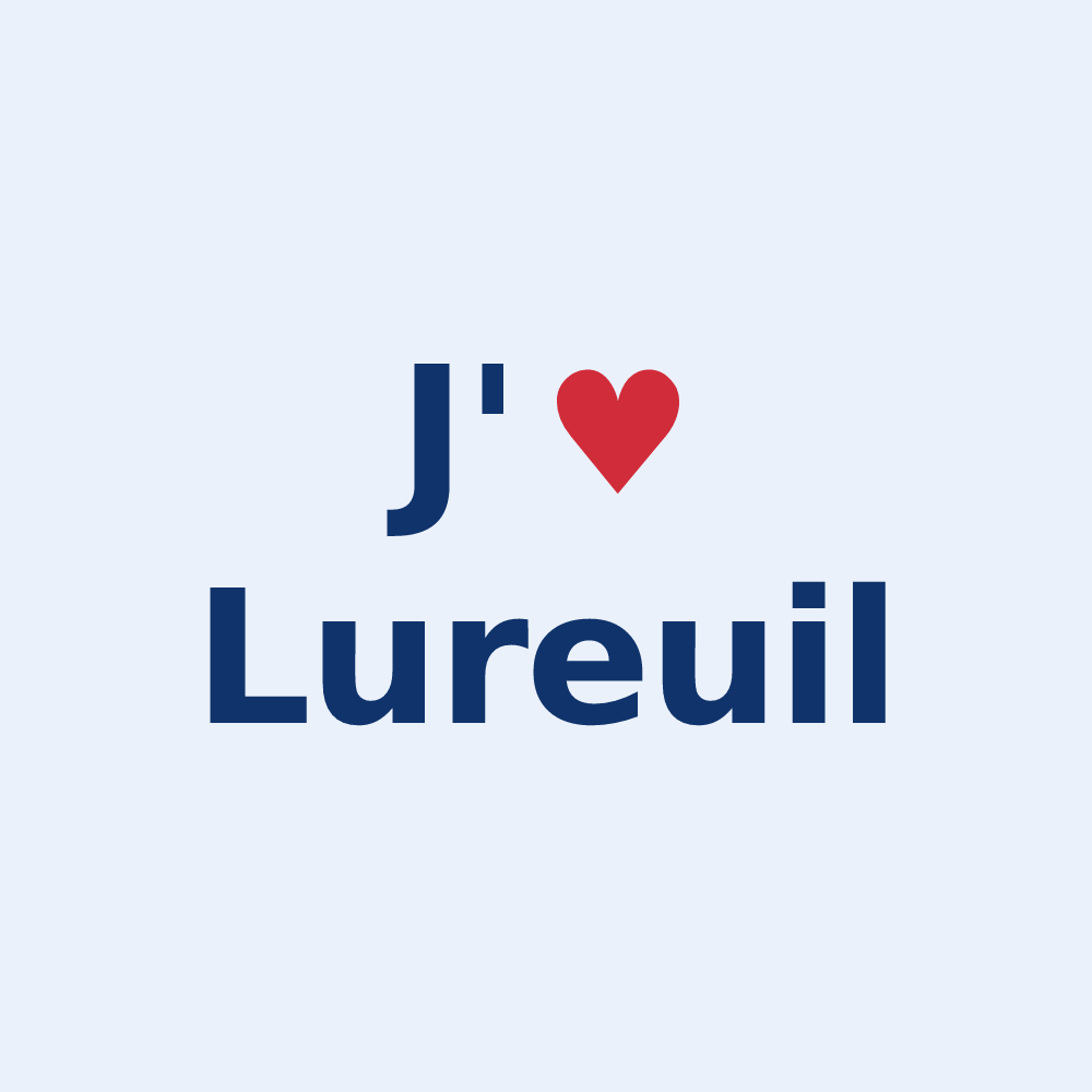 Sticker personnalisé Lureuil — design J'aime Lureuil