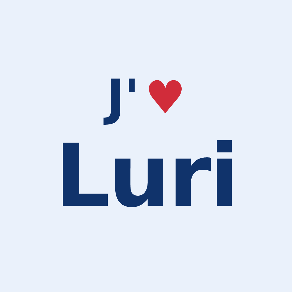 Sticker personnalisé Luri — design J'aime Luri