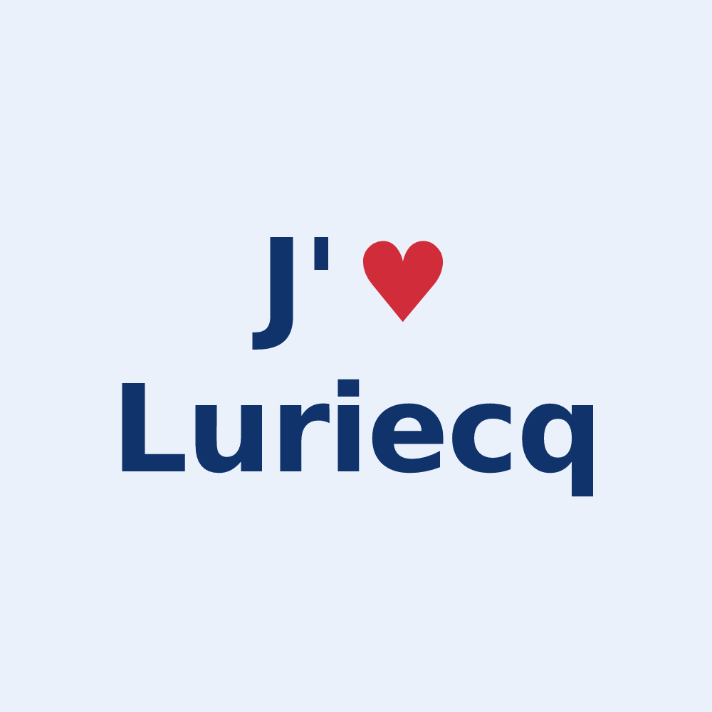 Sticker personnalisé Luriecq — design J'aime Luriecq