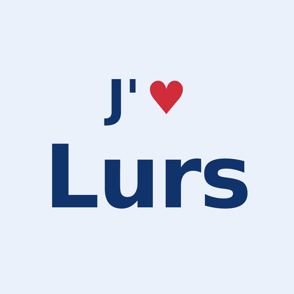 Sticker personnalisé Lurs — design J'aime Lurs