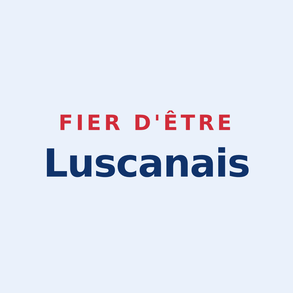 Sticker « Fier d'être Luscanais » — design pour Luscan