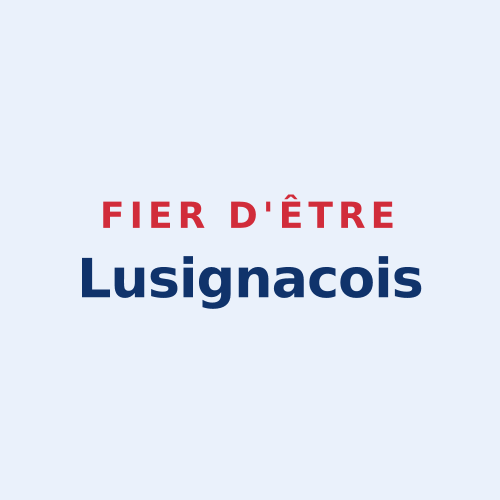 Sticker « Fier d'être Lusignacois » — design pour Lusignac