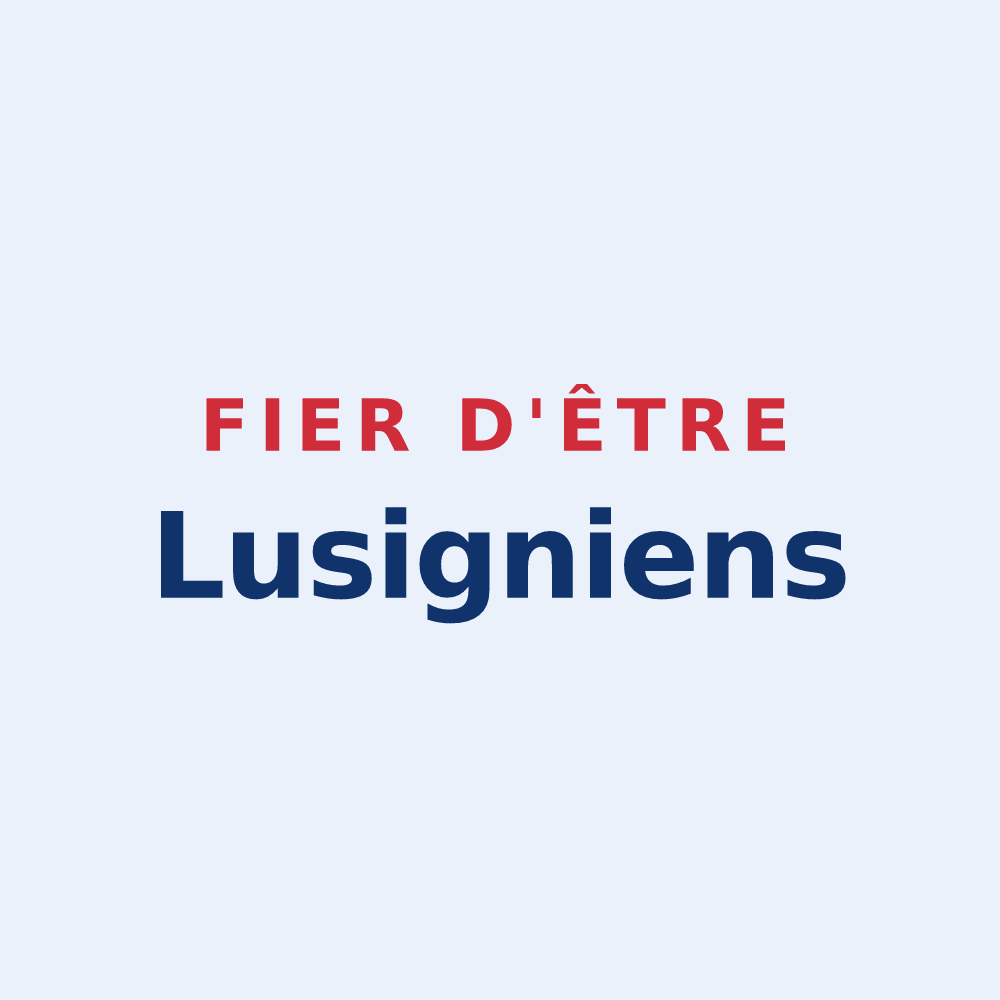 Sticker « Fier d'être Lusigniens » — design pour Lusigny-sur-Barse