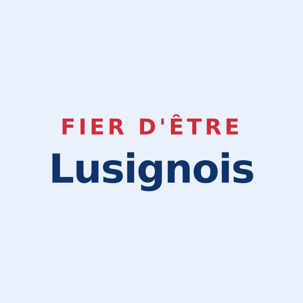 Sticker « Fier d'être Lusignois » — design pour Lusigny