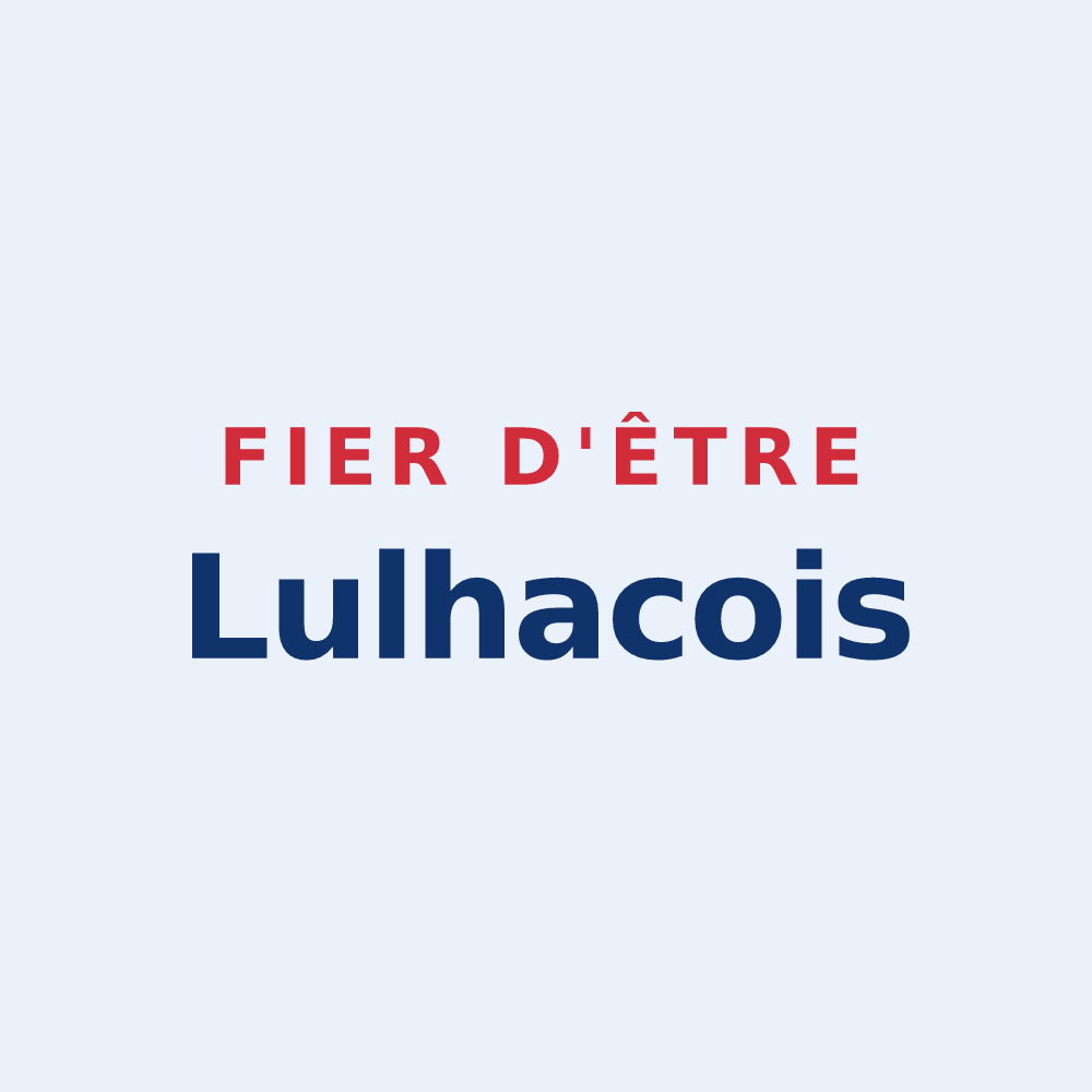 Sticker « Fier d'être Lulhacois » — design pour Lussan-Adeilhac