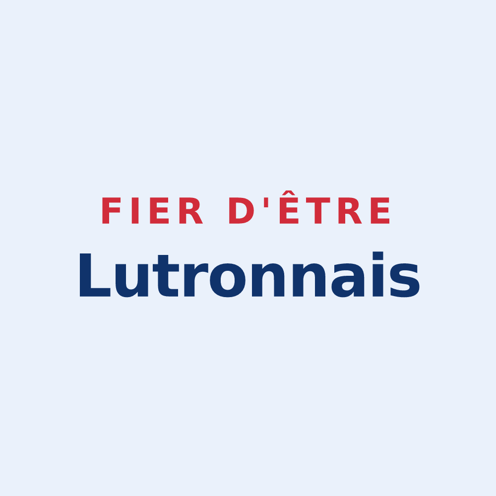 Sticker « Fier d'être Lutronnais » — design pour Lussas-et-Nontronneau
