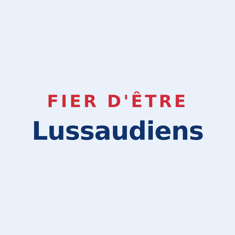 Sticker « Fier d'être Lussaudiens » — design pour Lussault-sur-Loire