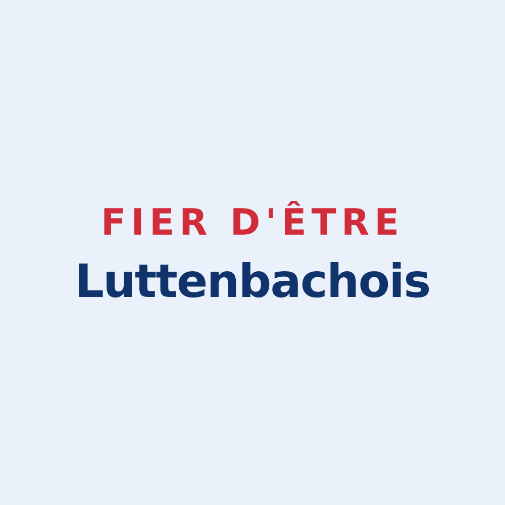 Sticker « Fier d'être Luttenbachois » — design pour Luttenbach-près-Munster