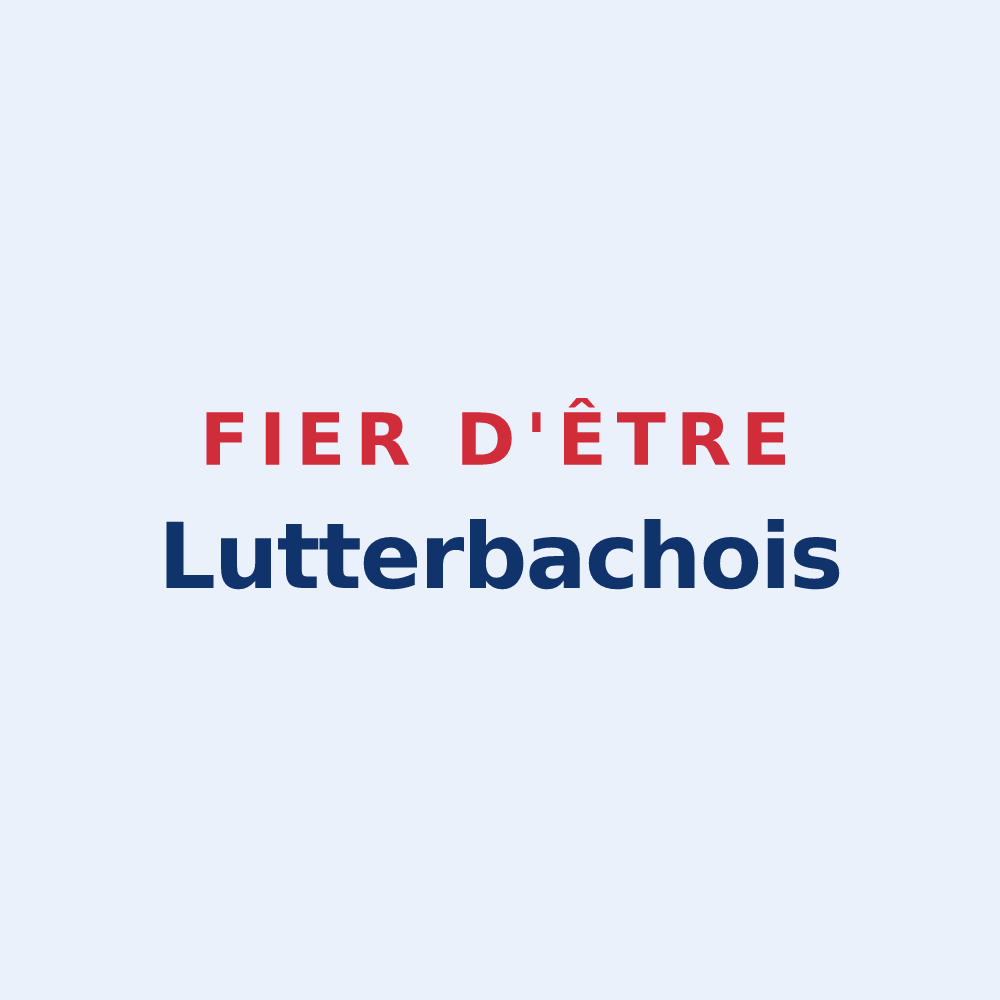 Sticker « Fier d'être Lutterbachois » — design pour Lutterbach