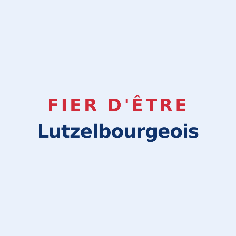 Sticker « Fier d'être Lutzelbourgeois » — design pour Lutzelbourg