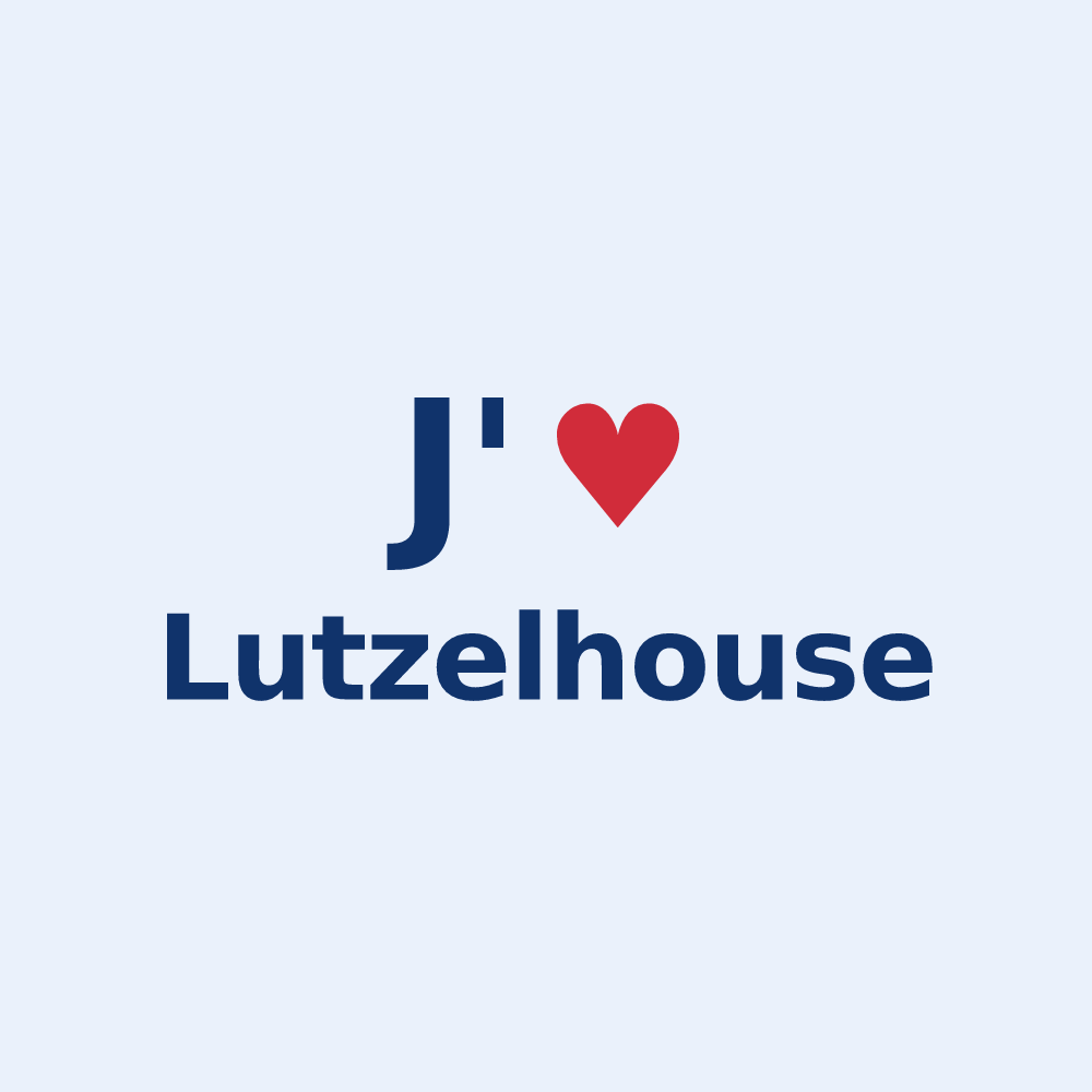 Sticker personnalisé Lutzelhouse — design J'aime Lutzelhouse