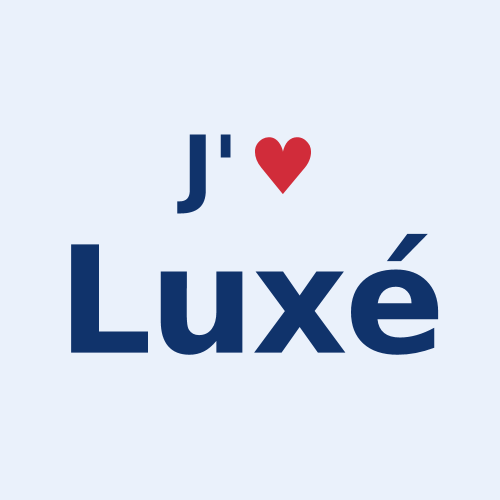 Sticker personnalisé Luxé — design J'aime Luxé