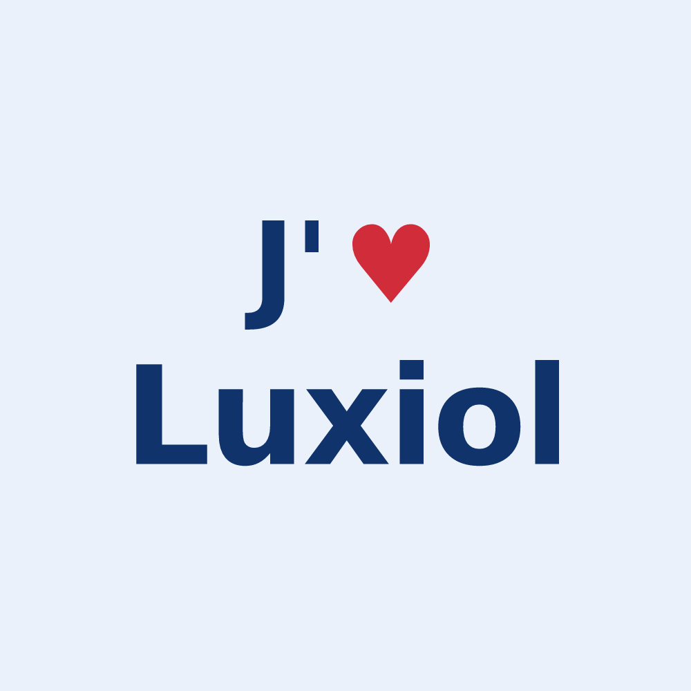 Sticker personnalisé Luxiol — design J'aime Luxiol