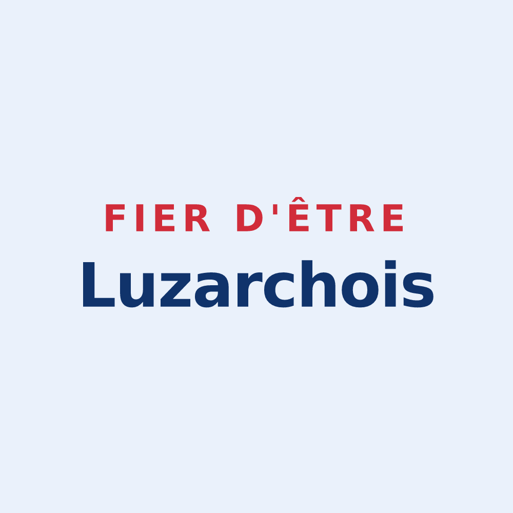 Sticker « Fier d'être Luzarchois » — design pour Luzarches