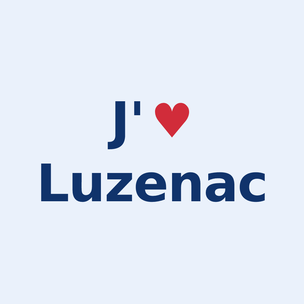 Sticker personnalisé Luzenac — design J'aime Luzenac